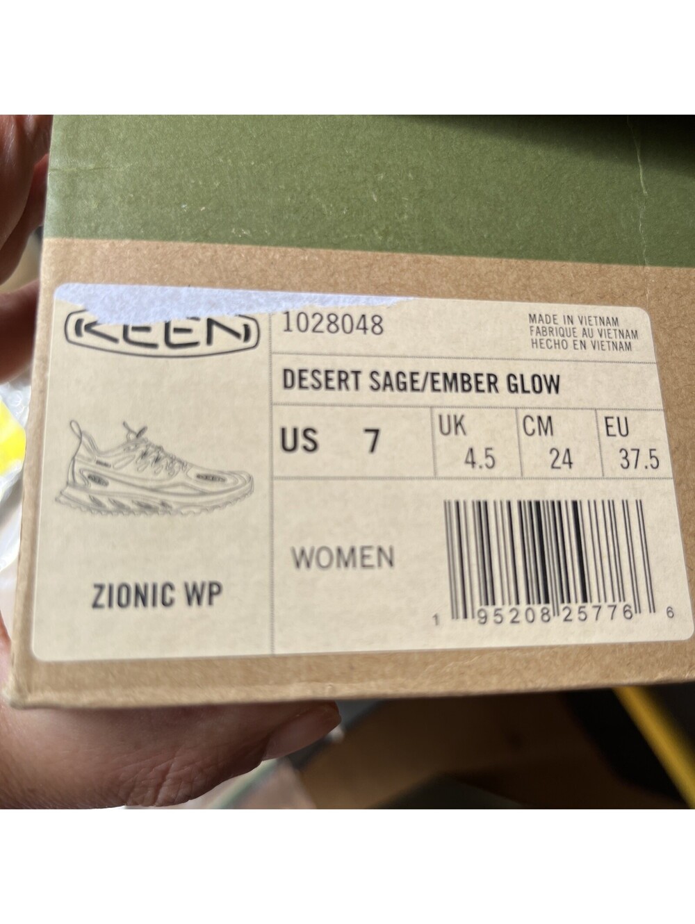 New! KEEN Women's Zionic WP Hiking Shoes Size 7 Desert Sage/Ember Glow $159 MSRP - Picture 10 of 10